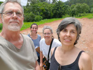 Entrevista de percepção realizada na área em restauração dos proprietários Luiz e Annick